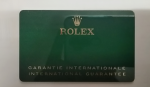 Original Rolex NFC Warranty Guarantee Card (Custom made Serial numbers for you)